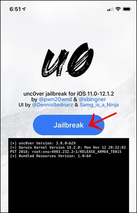 jailbreak unc0ver cydia homescreen pangu8