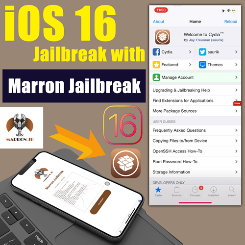 iOS 16 Jailbreak with Marron Jailbreak