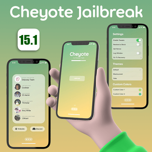 Cheyote virtual iOS 15.1 jailbreak