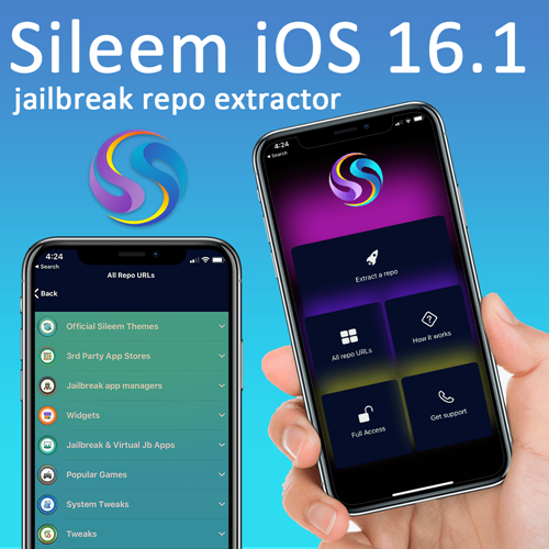 Sileem iOS 16.1 jailbreak repo extractor