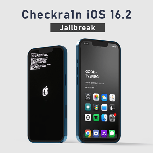 Checkra1n virtual jailbreak for iOS 16.2