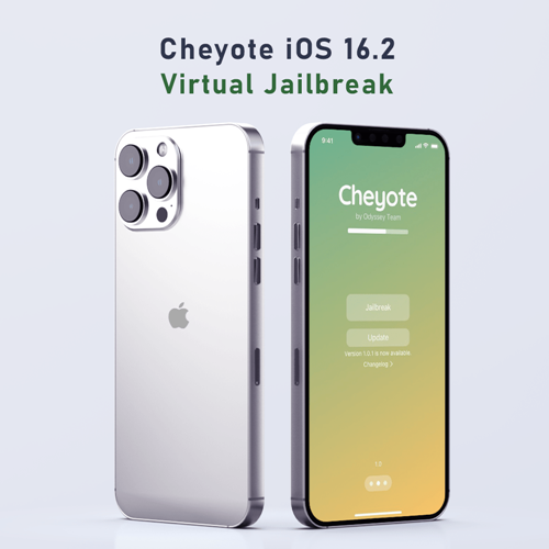 Cheyote iOS 16.2 virtual jailbreak