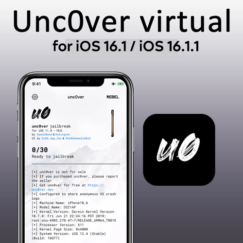 Unc0ver 16.1 / iOS 16.1.1