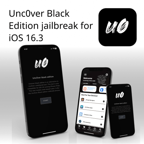 Unc0ver Black Edition jailbreak for iOS 16.3