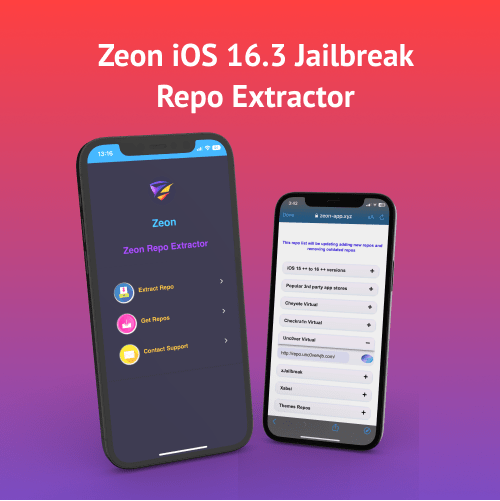 Zeon iOS 16.3 Jailbreak Repo Extractor