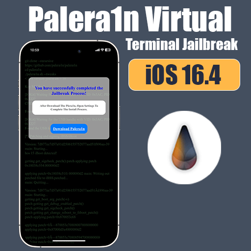 Palera1n Virtual Terminal Jailbreak for iOS 16.4