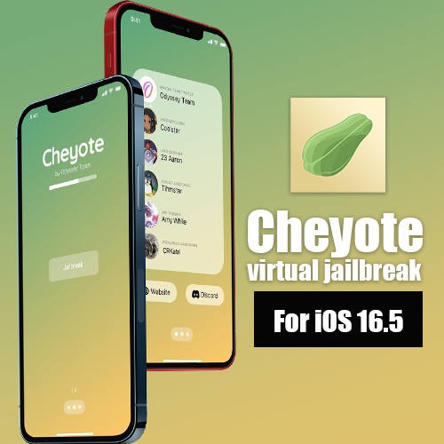 Cheyote virtual jailbreak for iOS 16.5