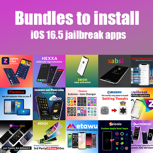 iBundles to install iOS 16.5 jailbreak apps