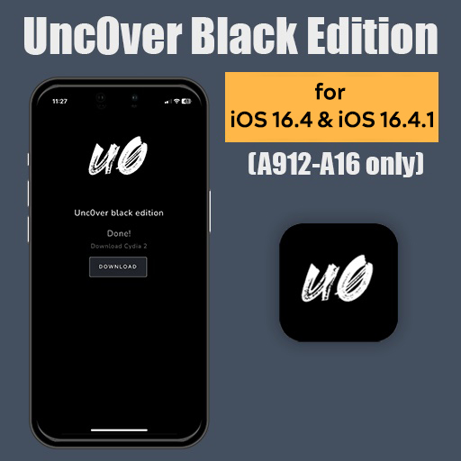 Unc0ver Black edition for iOS 16.4 & iOS 16.4.1