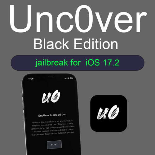Unc0ver Black Edition jailbreak for iOS 17.2
