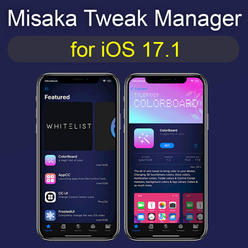 Misaka Tweak Manager for iOS 17.1
