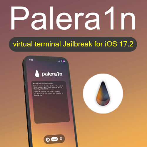 Palera1n virtual terminal Jailbreak for iOS 17.2