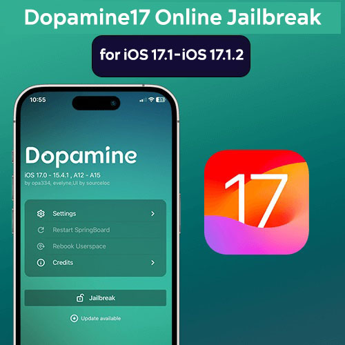 Dopamine17 Online Jailbreak for iOS 17.1-iOS 17.1.2