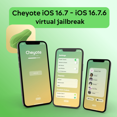 Cheyote iOS 16.7 - iOS 16.7.6 Jailbreak 