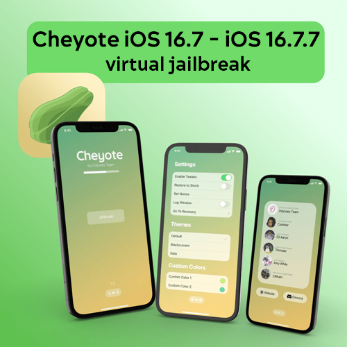 Cheyote iOS 16.7 - iOS 16.7.7 Jailbreak 