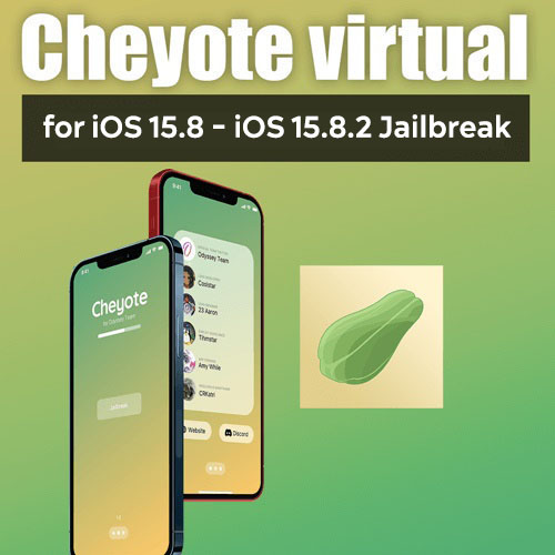 Cheyote virtual iOS 15.8 - iOS 15.8.2 jailbreak