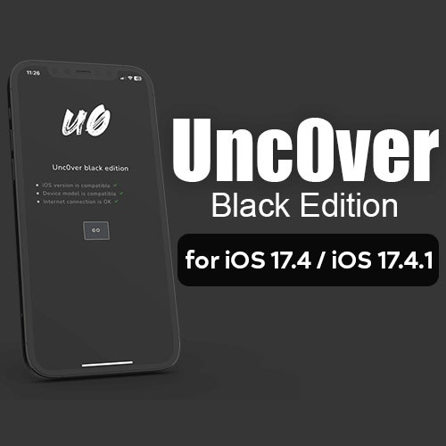 Unc0ver black edition for iOS 17.4 / iOS 17.4.1