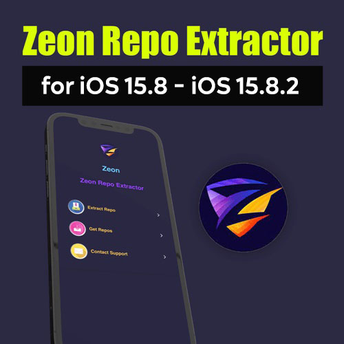 Zeon Repo Extractor for iOS 15.8 - iOS 15.8.2