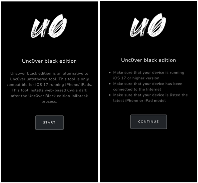 Unc0ver black edition