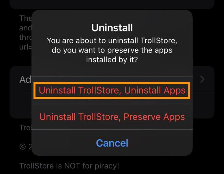Uninstall 