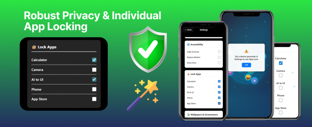 AiOS -  Privacy & Individual App Locking