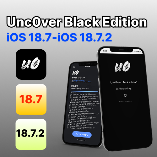Unc0ver black edition for IOS 18.7-iOS 18.7.2