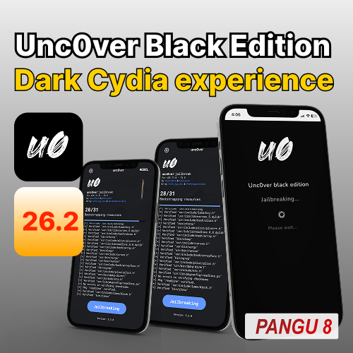 Unc0ver Black for iOS 26.2
