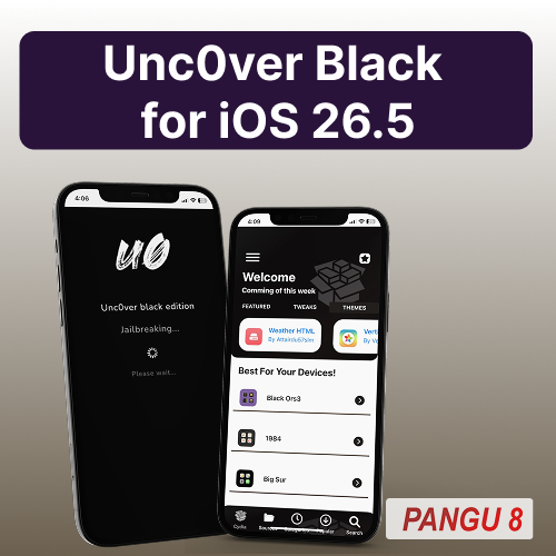 Unc0ver Black for iOS 26.5