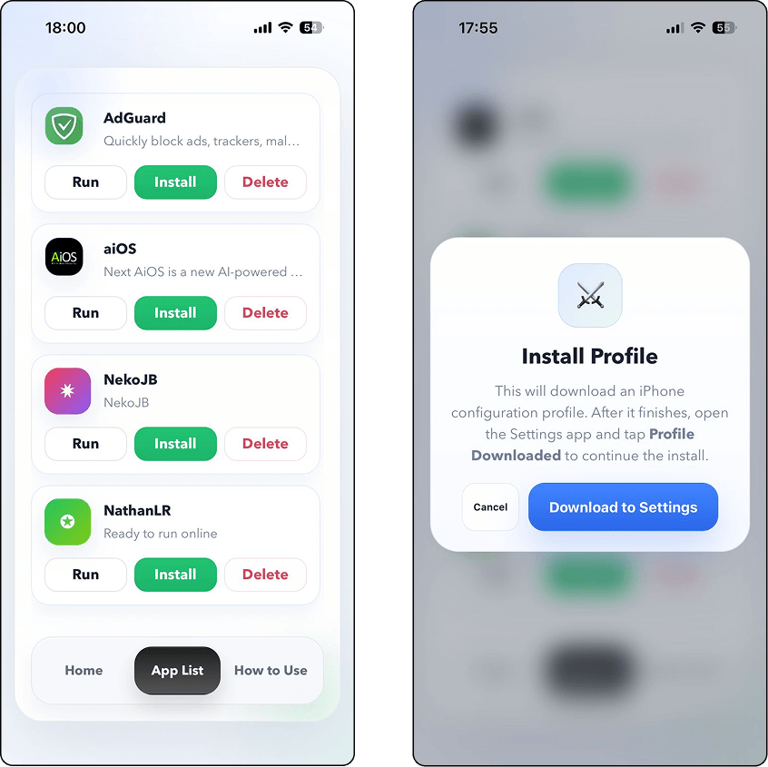 Dark sword App list
