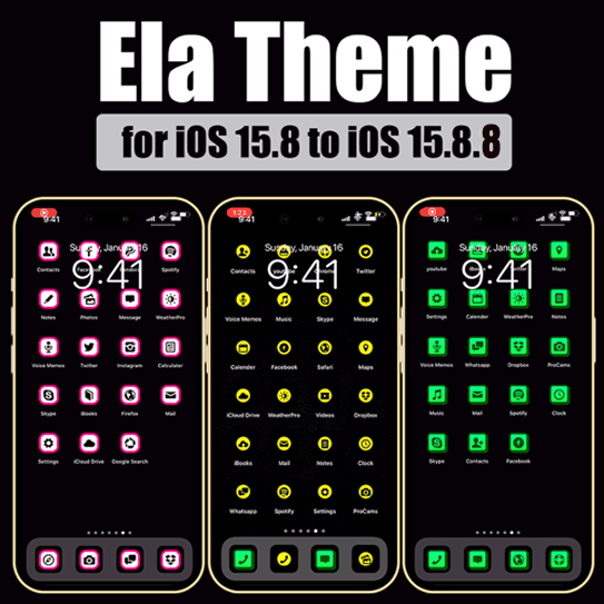 Ela theme for iOS 15-iOS 15.8.8