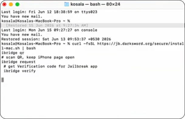 Mac terminal